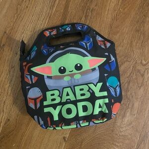 Star Wars Baby Yoda Kids Lunch Bag - Black, Green & Orange